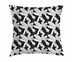 Banana Leaves Tropical Pillow Cover