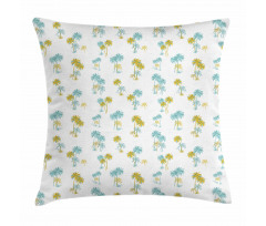 Tropical Palm Tree Design Pillow Cover