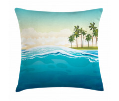 Ocean Holiday Landscape Pillow Cover