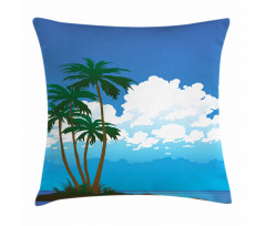Hawaiian Holiday Island Pillow Cover