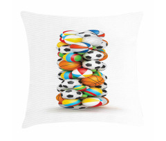 Balls Alphabet Theme Pillow Cover