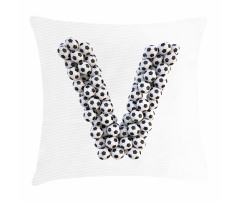 Sport Theme Alphabet Pillow Cover