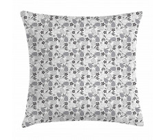 Blossoming Flowers Theme Pillow Cover