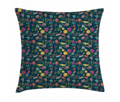 Woodland Elements Wildflower Pillow Cover