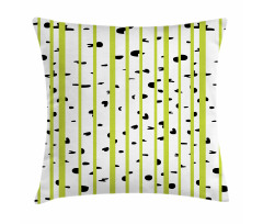 Birch Woods Growth Stems Pillow Cover