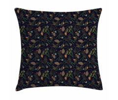Botanical Forest Fir Leaf Pillow Cover