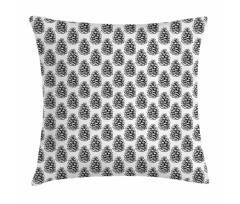 Monochrome Conifer Theme Pillow Cover