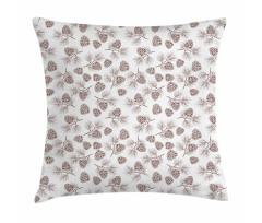 Nature Monochrome Cones Pillow Cover