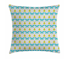 Cartoon Style Bugs Pattern Pillow Cover