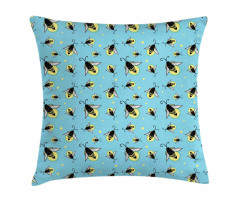 Woodland Bugs with Wings Pillow Cover