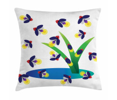 Bugs Flying Around Water Pillow Cover