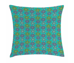 Colorful Abstract Petals Pillow Cover