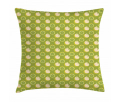 Sliced Fresh Fruits Pattern Pillow Cover