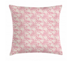 Floral Feminine Pattern Leaf Pillow Cover