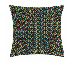 Colorful Blooming Petals Pillow Cover