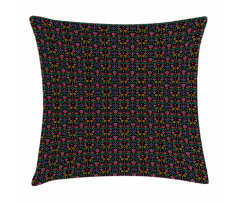 Traditional Flower Pattern Pillow Cover