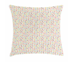 Rainbow Colored Parasols Pillow Cover