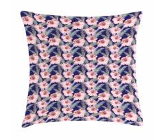 Blooming Flowers Composition Pillow Cover