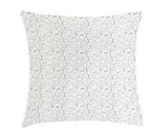 Grunge Feminine Blossoms Pillow Cover