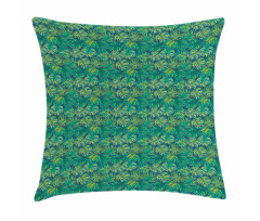 Hawaiian Tropical Foliage Pillow Cover