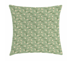 Calla Flowers Green Leaves Pillow Cover