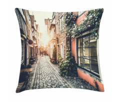 Old Town at Sunset Picture Pillow Cover