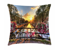 Sunrise over the City Pillow Cover