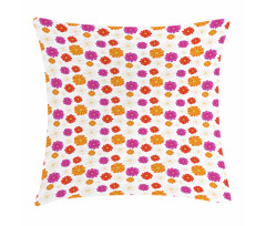 Vibrant Color Blossoms Pillow Cover