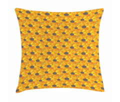 Yellow Orange Petals Pillow Cover