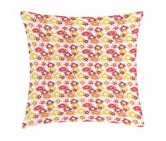 Vintage Floral Artwork Pillow Cover