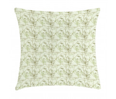 Herbal Elements Botany Motif Pillow Cover