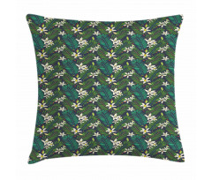 Hawaii Flora Exotic Petals Pillow Cover