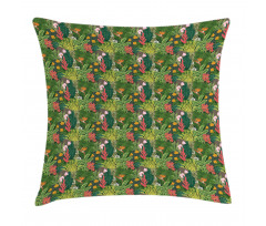 Classic Botanical Blossom Pillow Cover