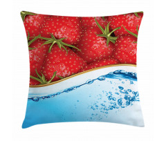 Summer Fruit and Water Pillow Cover