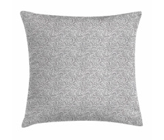 Abstract Curly Waves Ornament Pillow Cover
