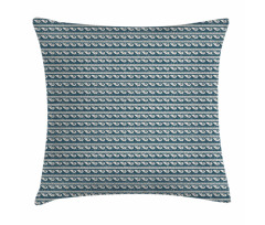 Retro Seashell Shape Zigzag Pillow Cover