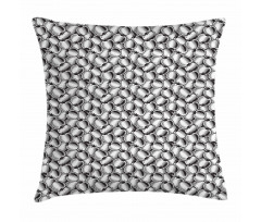 Monochrome Vegetable Pile Pillow Cover