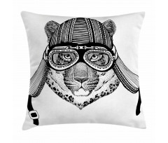 Hipster Cat Modern Design Pillow Cover