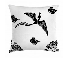 Abstract Mythological Bird Pillow Cover