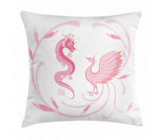 Dragon Mythical Bird Pillow Cover