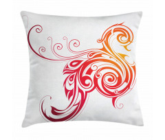 Bird Swirly Wings Pillow Cover