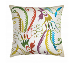 Bird in Retro Tones Pillow Cover