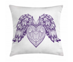 Heart Botany Ornate Pillow Cover