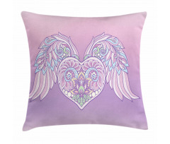 Floral Ornate Heart Pillow Cover