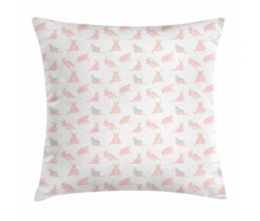 Nursery Concept and Hearts Pillow Cover