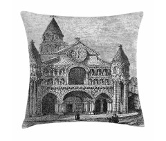 Vintage Monument Artwork Pillow Cover