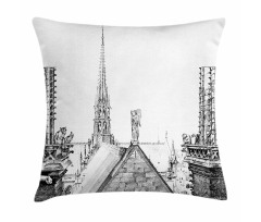 Monument Sketch Pillow Cover