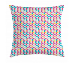 Rhombus Shapes Abstract Pillow Cover