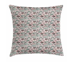 Blossoms and Dragonflies Pillow Cover