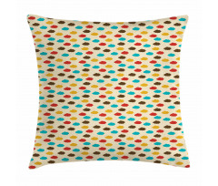 Cumulus in Rainbow Colors Pillow Cover